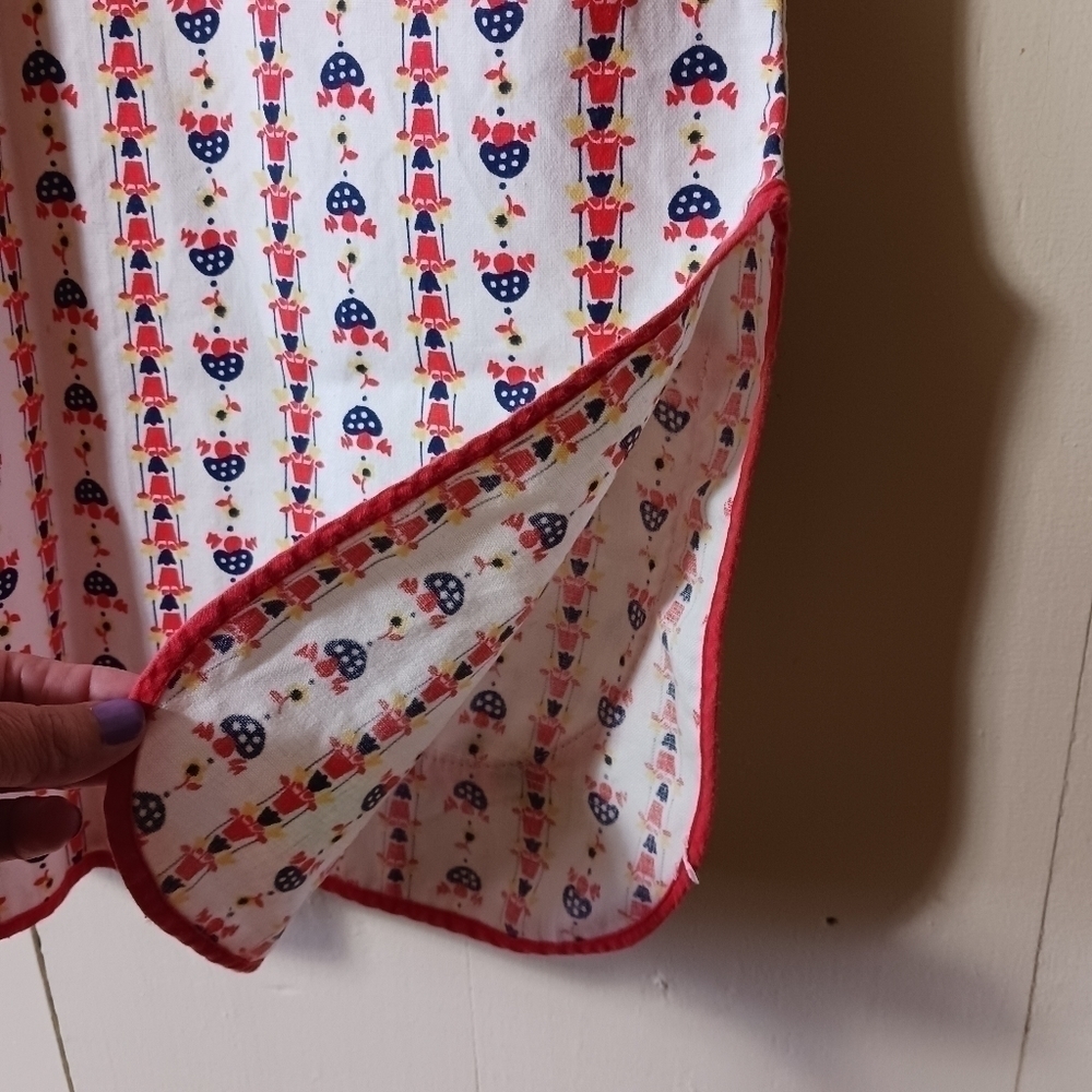 VINTAGE House Coat Smock Cobblers Apron - Picture 5 of 6